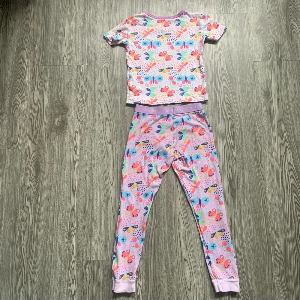 Cat & Jack Pajamas, Girls Butterfly Pajamas, Cat & Jack Butterfly Pajama Set